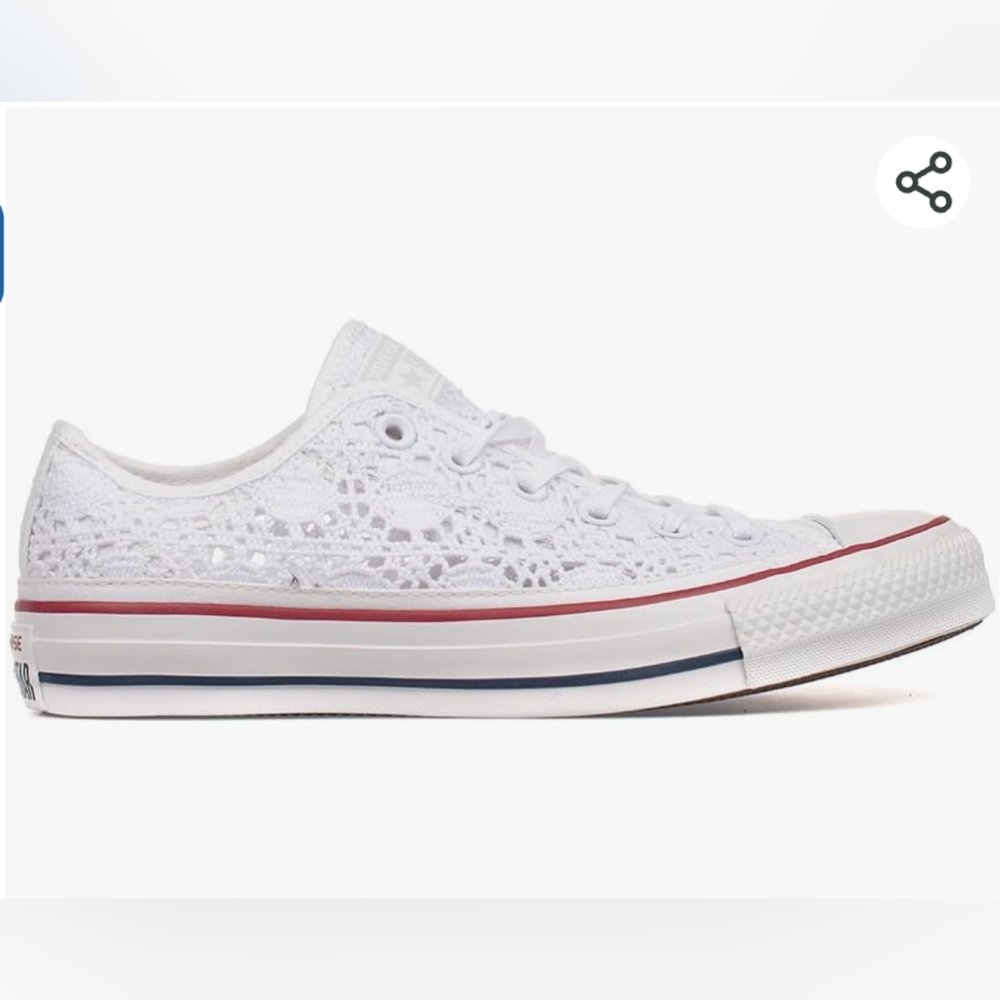 Converse White Lace Sneakers